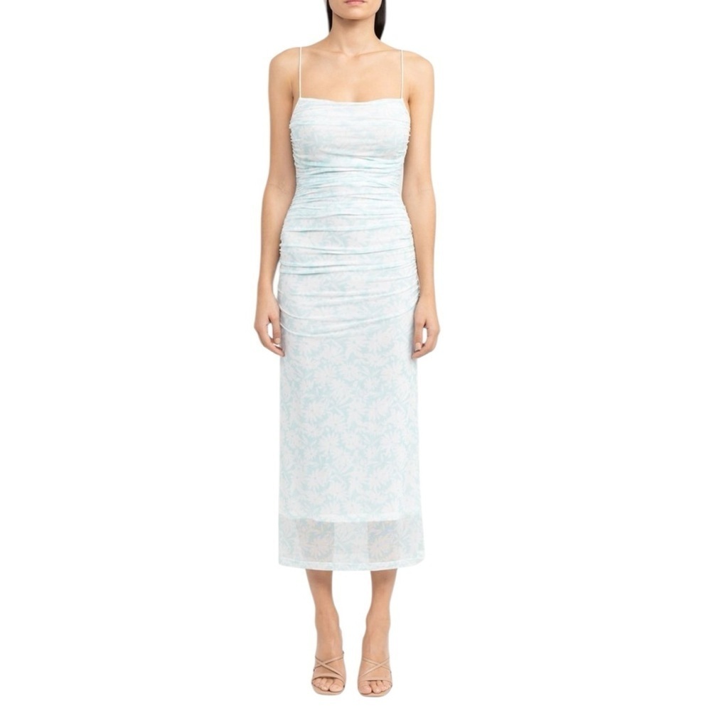 Significant Other - NWT Verona Peppermint Ruched Bodycon Maxi Dress Sz 4